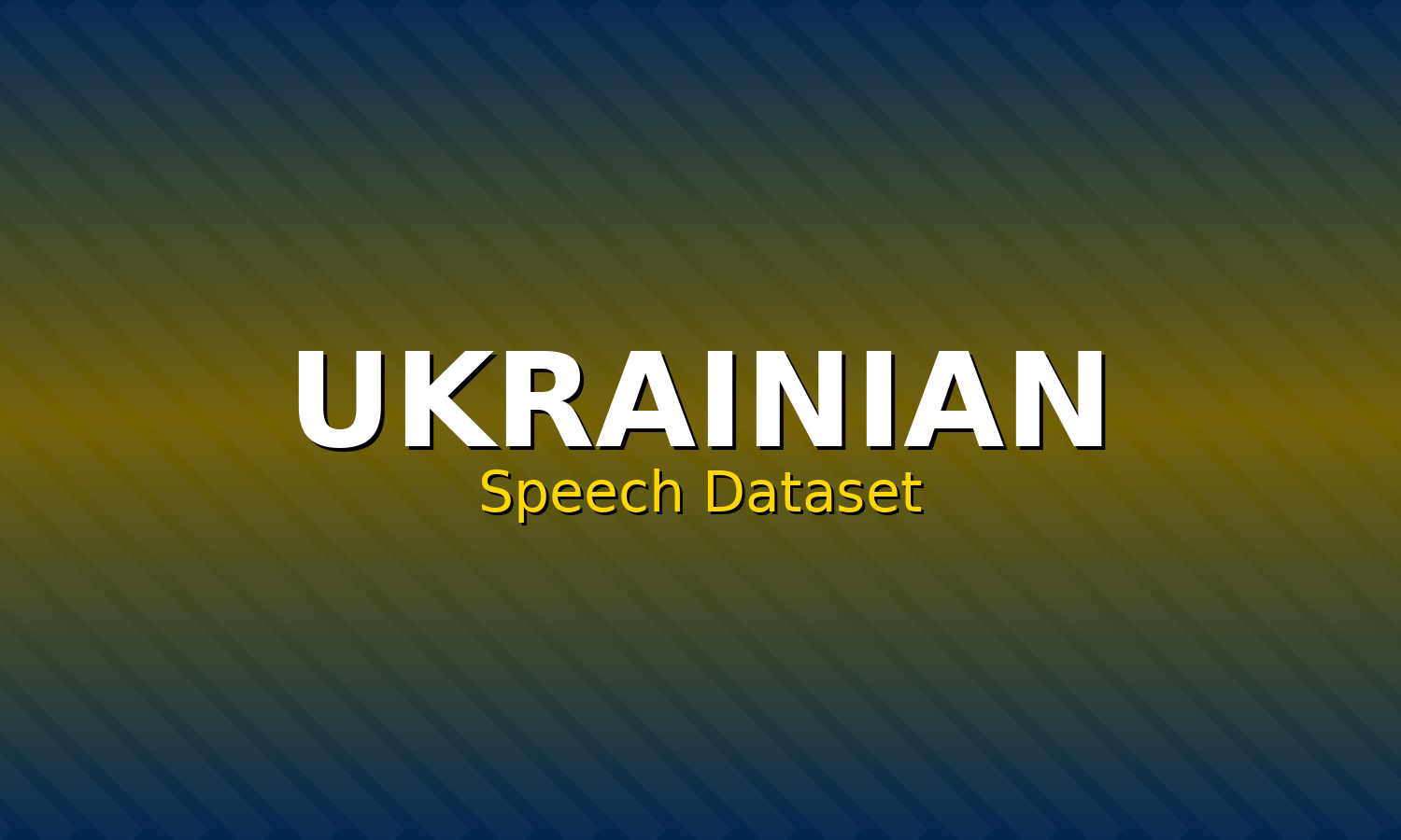 Ukrainian Speech Dataset