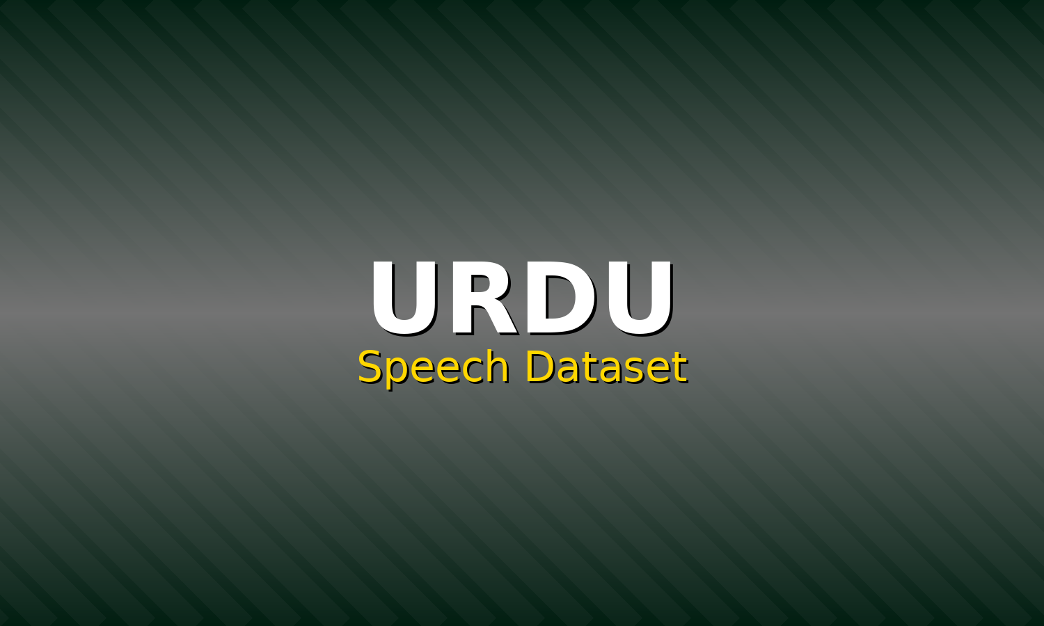 Urdu Speech Dataset