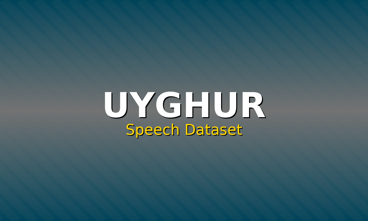 Uyghur Speech Dataset