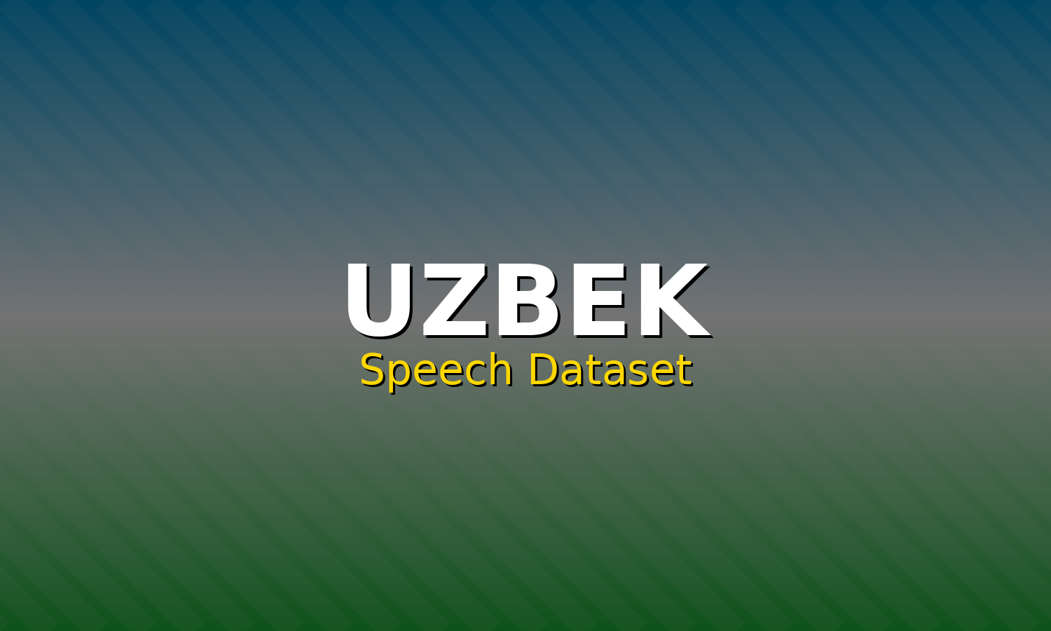 Uzbek Speech Dataset