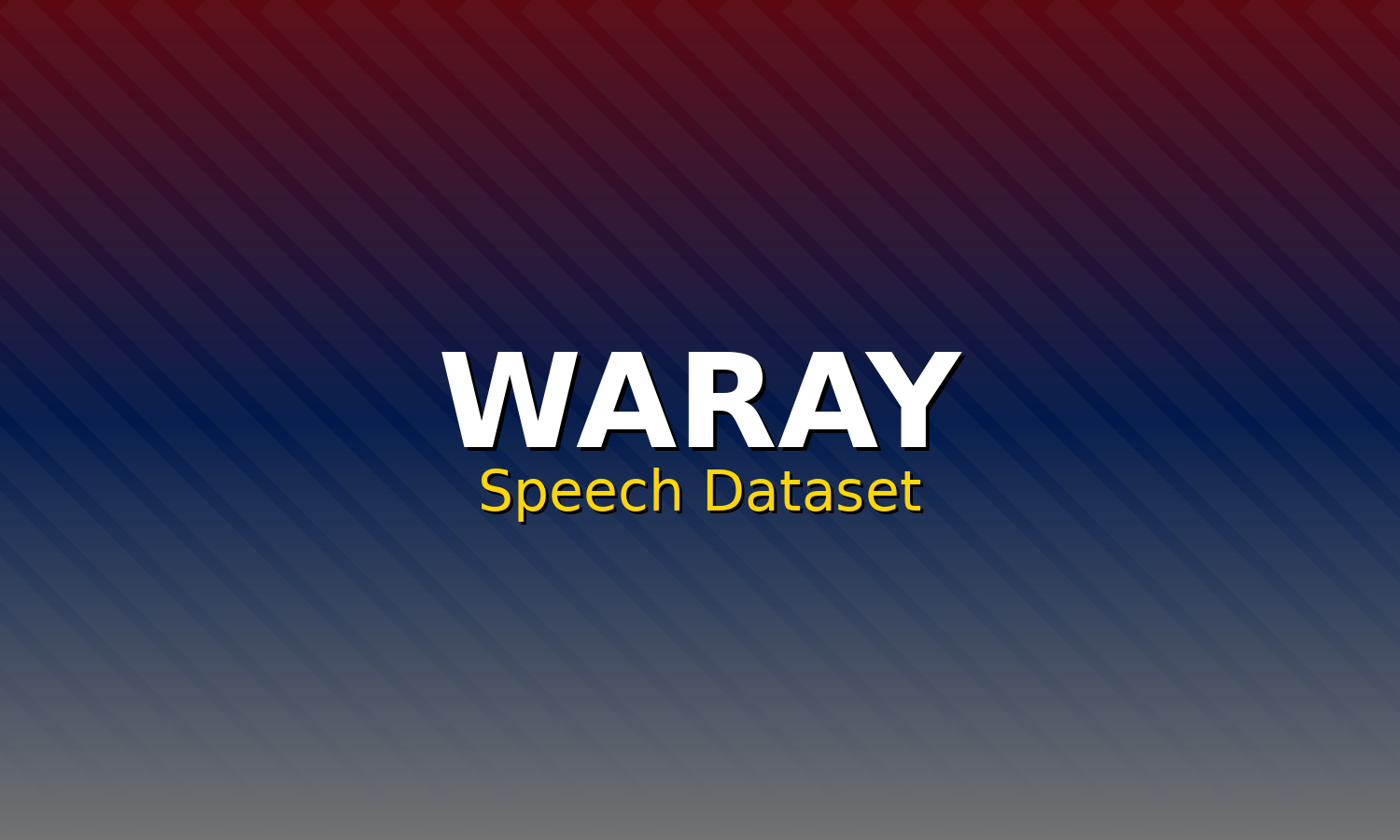 Waray Speech Dataset