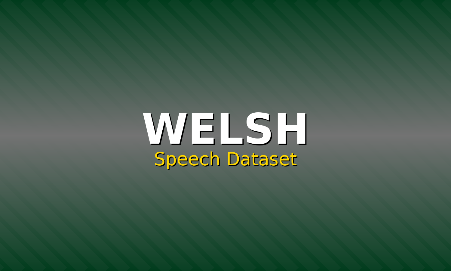 Welsh Speech Dataset