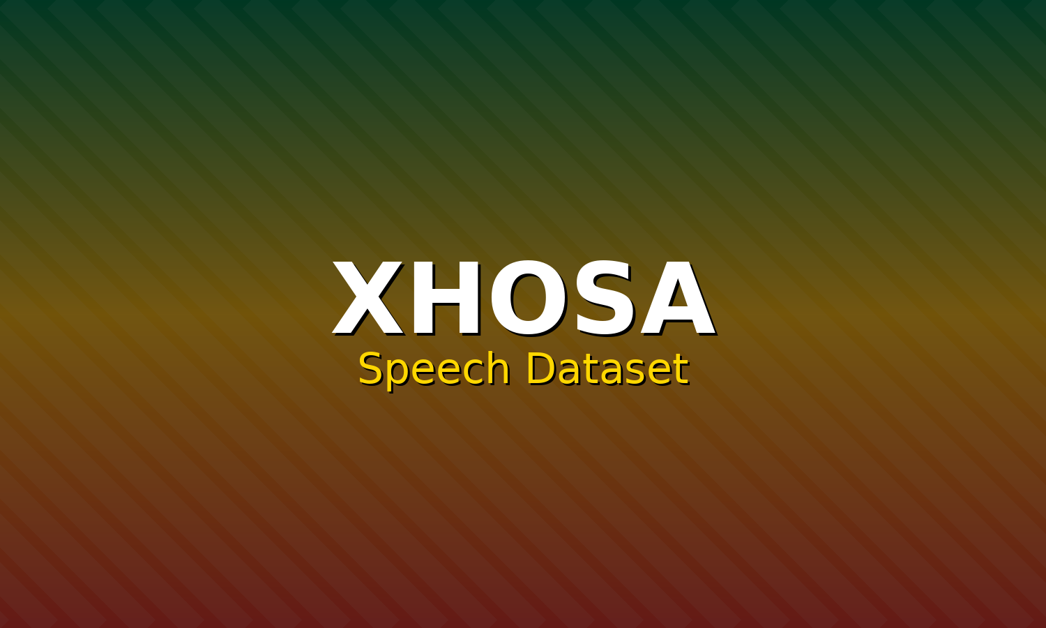 Xhosa Speech Dataset