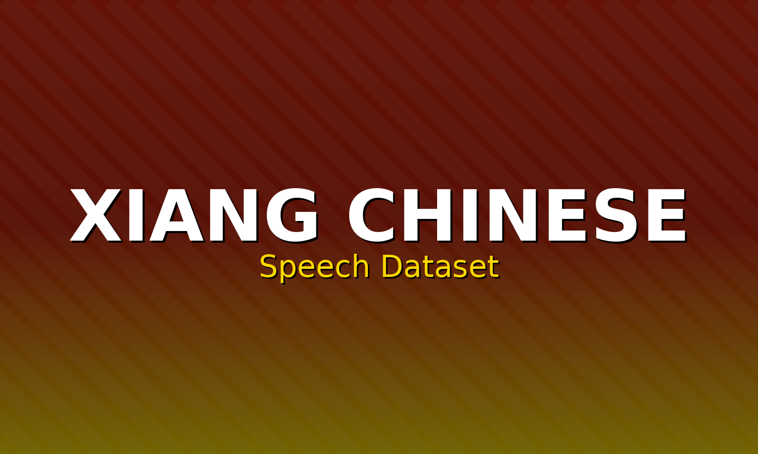 Xiang Chinese Speech Dataset