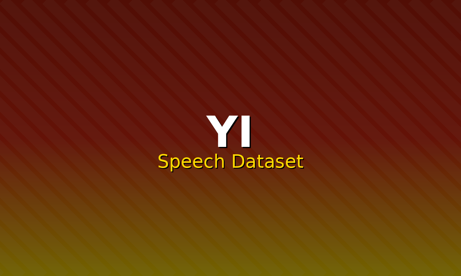 Yi Speech Dataset